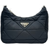 プラダ PRADA トライアングルロゴパデッドショルダー 1BC151 ブラック ナイロン レディース ショルダーバッグ