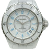 シャネル CHANEL J12 ブルーライト 38MM 世界限定2000本 H3827 ホワイト セラミック/ステンレススチール 自動巻き メンズ 腕時計