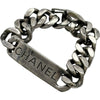 シャネル CHANEL ロゴプレートブレスレット シルバー メタル アクセサリー