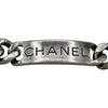 シャネル CHANEL ロゴプレートブレスレット シルバー メタル アクセサリー