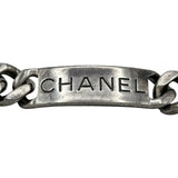 シャネル CHANEL ロゴプレートブレスレット シルバー メタル アクセサリー