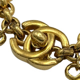 シャネル CHANEL ターンロックロゴブレスレット ゴールド メタル アクセサリー