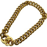 シャネル CHANEL ターンロックチェーンチョーカー ゴールド メタル アクセサリー