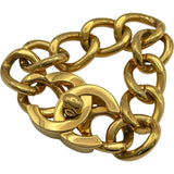 シャネル CHANEL ターンロックチェーンブレスレット ゴールド メタル アクセサリー