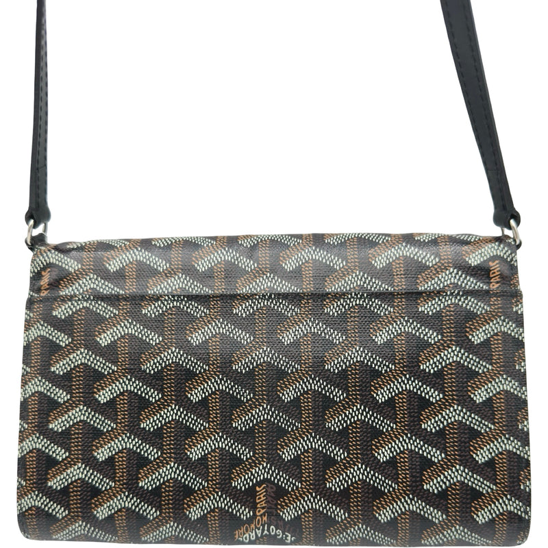 ゴヤール GOYARD ヴァレンヌポーチウォレット ブラック シルバー金具