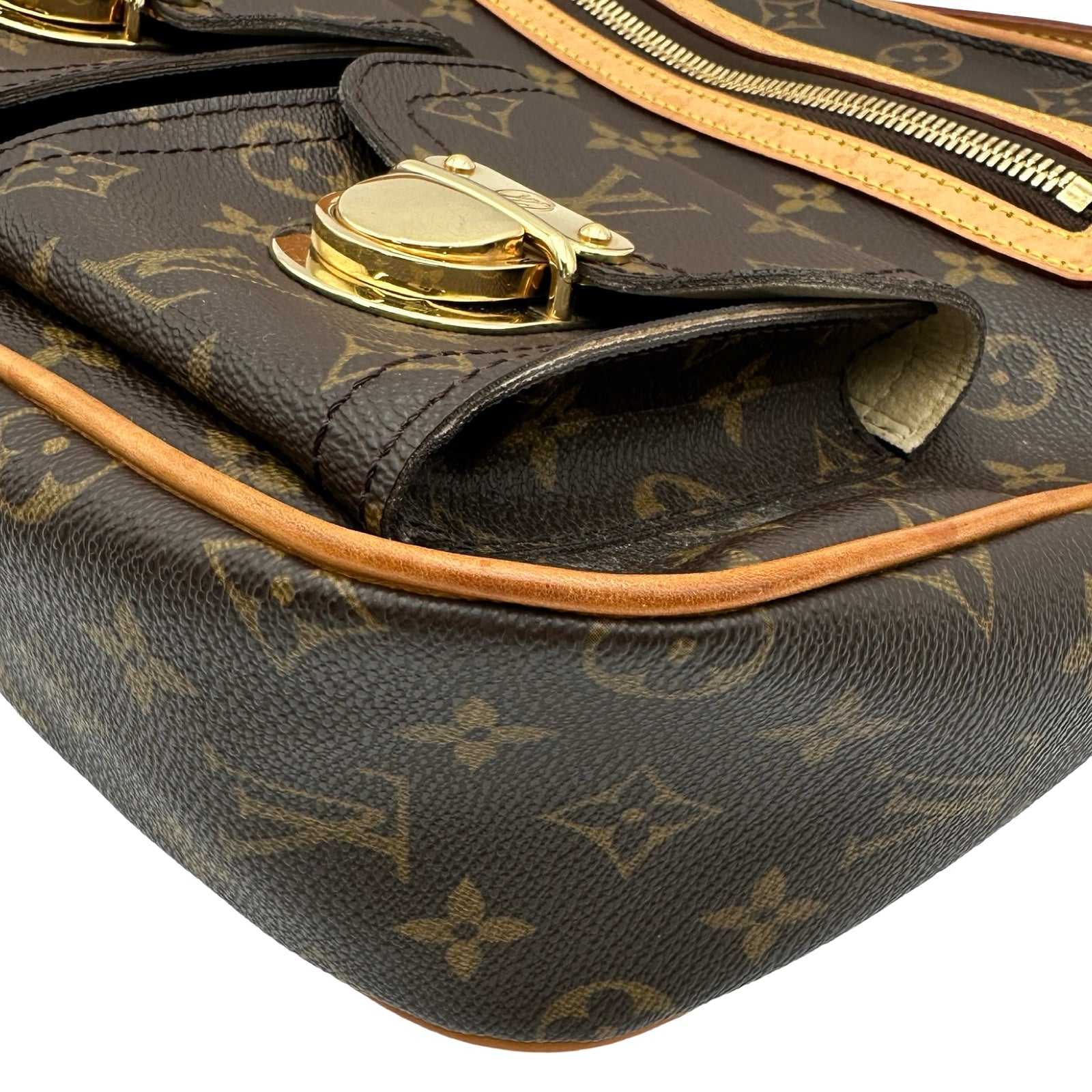 ルイ・ヴィトン LOUIS VUITTON ハドソンGM M40045 ブラウン モノグラム