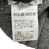 エルメス HERMES セリエボタンカシミヤニットキャップ グレー カシミヤ レディース その他ファッション雑貨