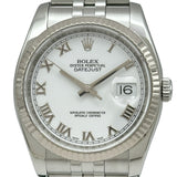 ロレックス ROLEX デイトジャスト36 116234 ホワイト ステンレススチール 自動巻き メンズ 腕時計