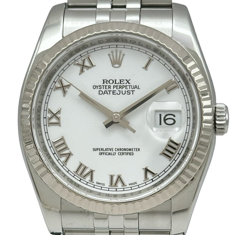 ロレックス ROLEX デイトジャスト36 116234 ホワイト ステンレス