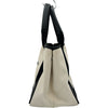 バレンシアガ BALENCIAGA ネイビーカバスS 339933 アイボリー/ブラック キャンバス/レザー レディース トートバッグ