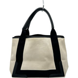 バレンシアガ BALENCIAGA ネイビーカバスS 339933 アイボリー/ブラック キャンバス/レザー レディース トートバッグ