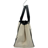 バレンシアガ BALENCIAGA ネイビーカバスS 339933 アイボリー/ブラック キャンバス/レザー レディース トートバッグ