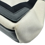 バレンシアガ BALENCIAGA ネイビーカバスS 339933 アイボリー/ブラック キャンバス/レザー レディース トートバッグ