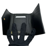 サンローラン SAINT LAURENT モノグラムコンパクトスリーフォールドウォレット 403943 ブラック ゴールド金具 レザー レディース 三つ折り財布