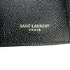 サンローラン SAINT LAURENT モノグラムコンパクトスリーフォールドウォレット 403943 ブラック ゴールド金具 レザー レディース 三つ折り財布