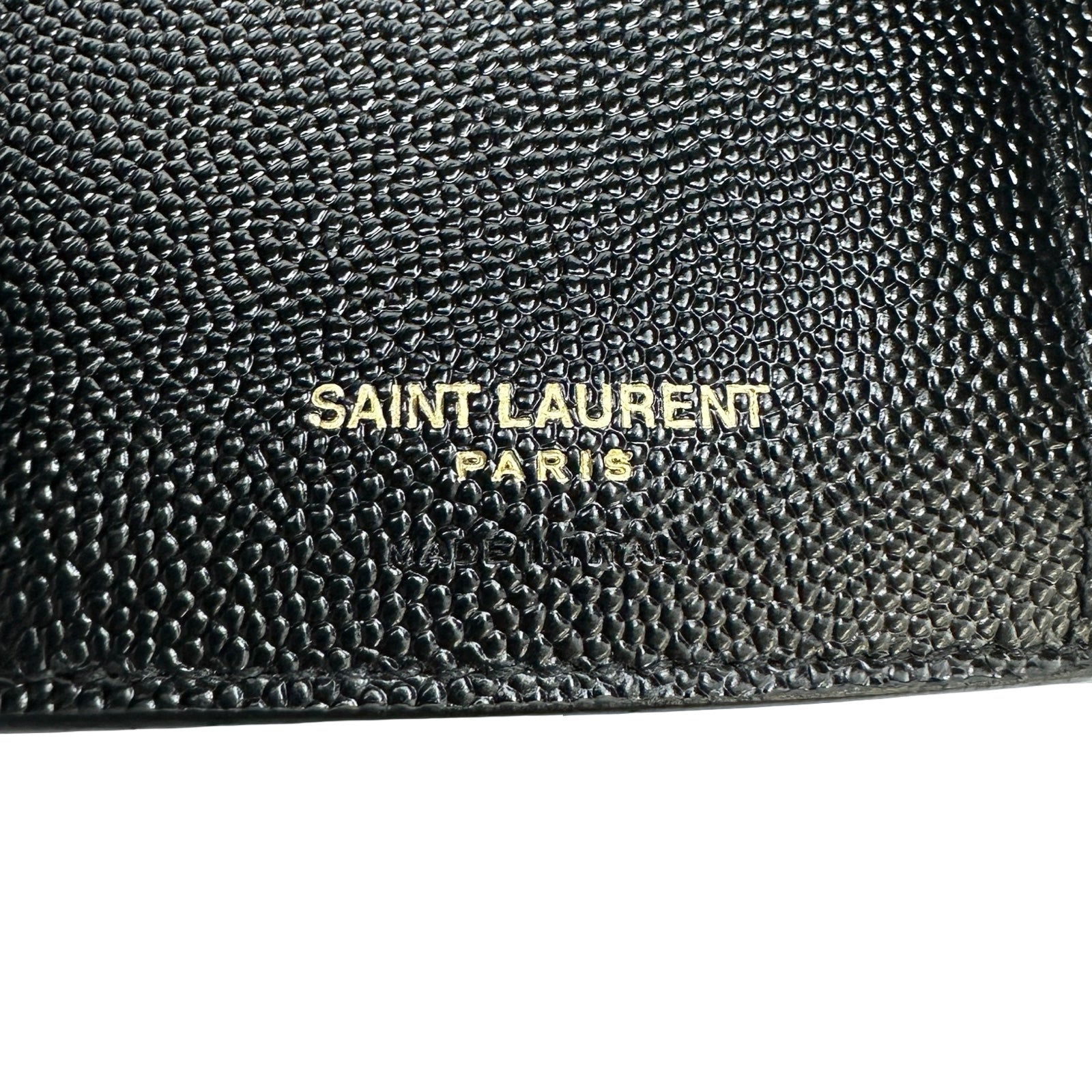サンローラン SAINT LAURENT モノグラムコンパクトスリーフォールド