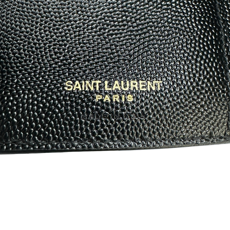 サンローラン SAINT LAURENT モノグラムコンパクトスリーフォールド