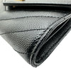 サンローラン SAINT LAURENT モノグラムコンパクトスリーフォールドウォレット 403943 ブラック ゴールド金具 レザー レディース 三つ折り財布