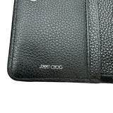 ジミーチュウ JIMMY CHOO SIRELIコンパクトウォレット ブラック シルバー金具 レザー/スタッズ レディース 二つ折り財布