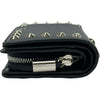 ジミーチュウ JIMMY CHOO SIRELIコンパクトウォレット ブラック シルバー金具 レザー/スタッズ レディース 二つ折り財布