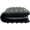 ジミーチュウ JIMMY CHOO SIRELIコンパクトウォレット ブラック シルバー金具 レザー/スタッズ レディース 二つ折り財布