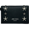 ジミーチュウ JIMMY CHOO GLIFFYカードケース ブラック シルバー金具 レザー/スタッズ レディース カードケース