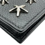 ジミーチュウ JIMMY CHOO GLIFFYカードケース ブラック シルバー金具 レザー/スタッズ レディース カードケース