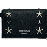 ジミーチュウ JIMMY CHOO GLIFFYカードケース ブラック シルバー金具 レザー/スタッズ レディース カードケース