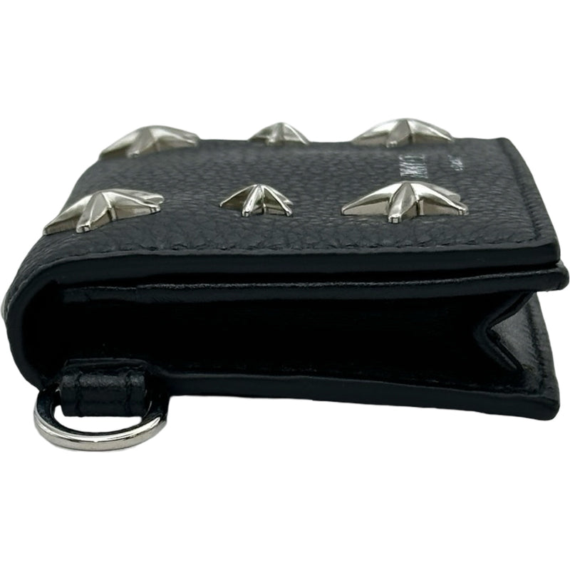 ジミーチュウ JIMMY CHOO GLIFFYカードケース ブラック シルバー金具