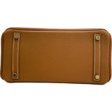 エルメス HERMES バーキン30 □M刻印 ゴールド ゴールド金具 トゴ レディース ハンドバッグ