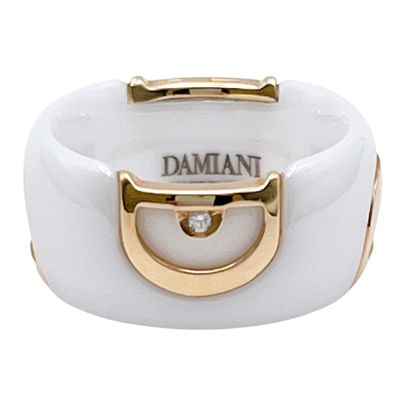 ダミアーニ DAMIANI Dアイコン１Pダイヤリング　ホワイトセラミック ホワイトセラミック ジュエリー