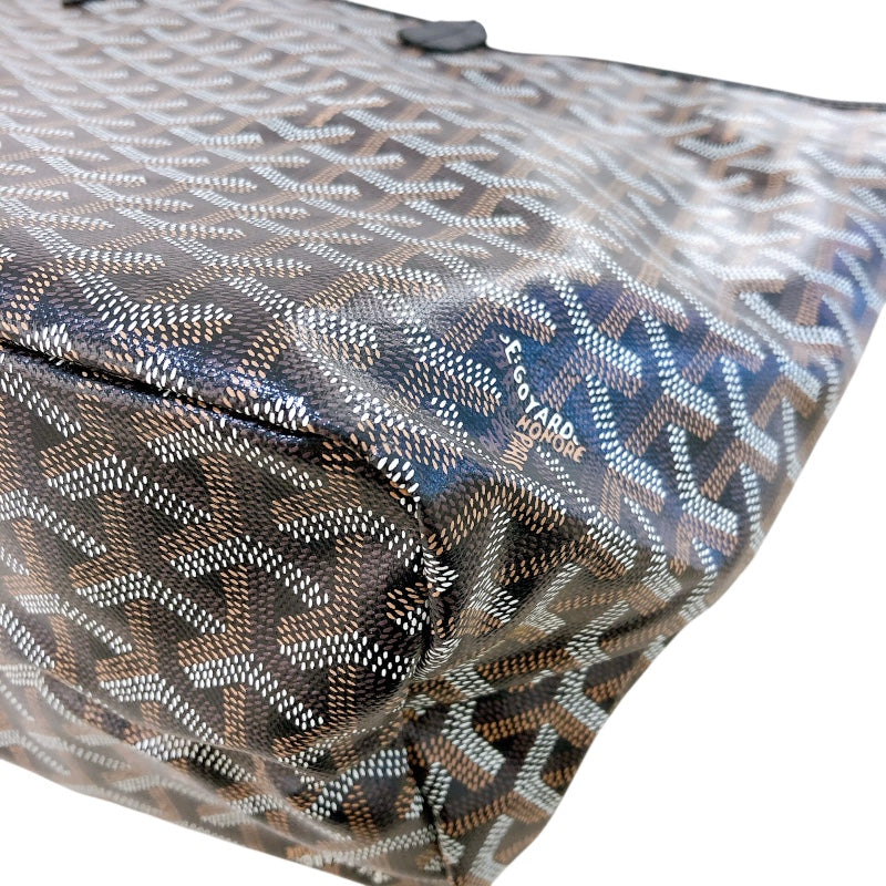 ゴヤール GOYARD サンルイPM ブラック PVC/レザー レディース トートバッグ