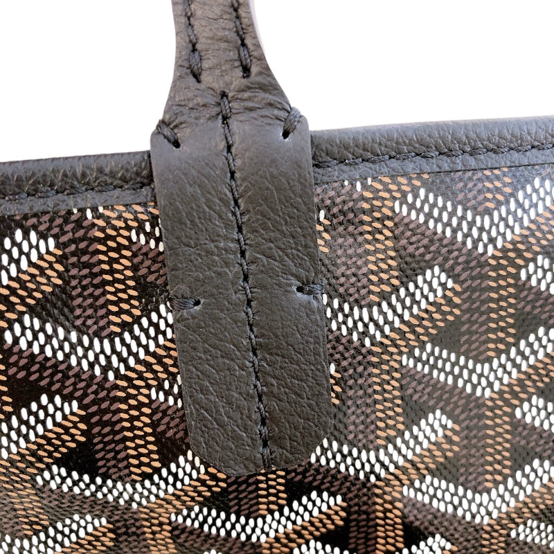 ゴヤール GOYARD サンルイPM ブラック PVC/レザー レディース