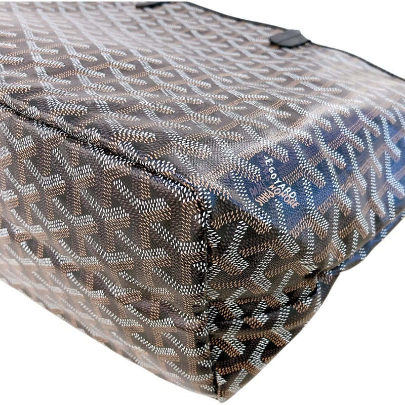 ゴヤール GOYARD サンルイPM ブラック PVC/レザー レディース トートバッグ