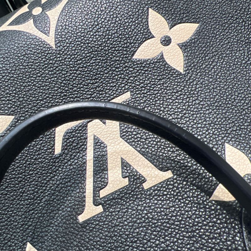 ルイ・ヴィトン LOUIS VUITTON オンザゴーMM M45495 ノワール バイカラー モノグラム･アンプラント レディース トートバッグ