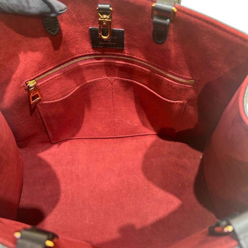 ルイ・ヴィトン LOUIS VUITTON オンザゴーMM M45495 ノワール バイカラー モノグラム･アンプラント レディース トートバッグ