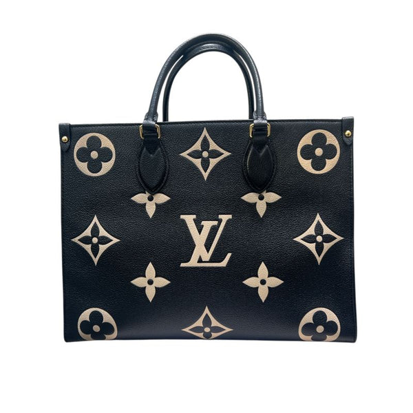 ルイ・ヴィトン LOUIS VUITTON オンザゴーMM M45495 ノワール バイカラー モノグラム･アンプラント レディース トートバッグ