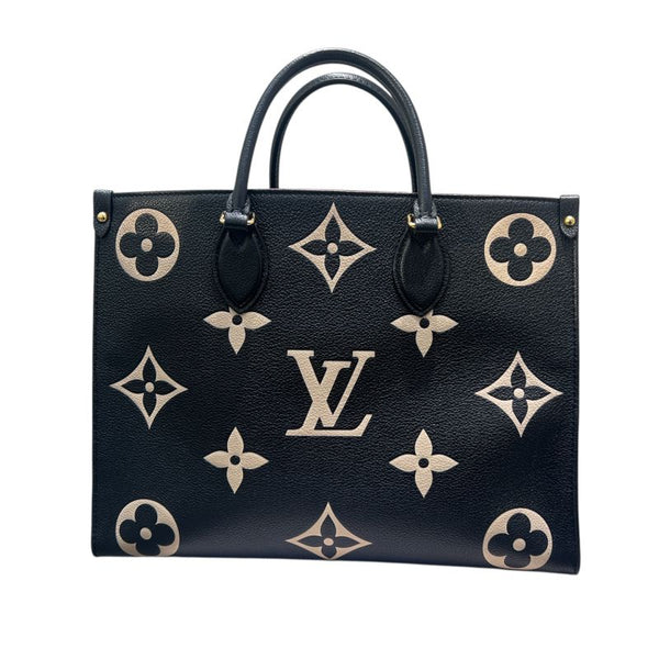 ルイ・ヴィトン LOUIS VUITTON オンザゴーMM M45495 ノワール バイカラー モノグラム･アンプラント レディース トートバッグ