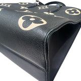 ルイ・ヴィトン LOUIS VUITTON オンザゴーMM M45495 ノワール バイカラー モノグラム･アンプラント レディース トートバッグ