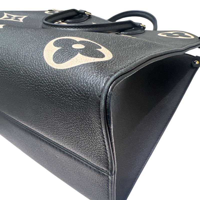 ルイ・ヴィトン LOUIS VUITTON オンザゴーMM M45495 ノワール バイカラー モノグラム･アンプラント レディース トートバッグ
