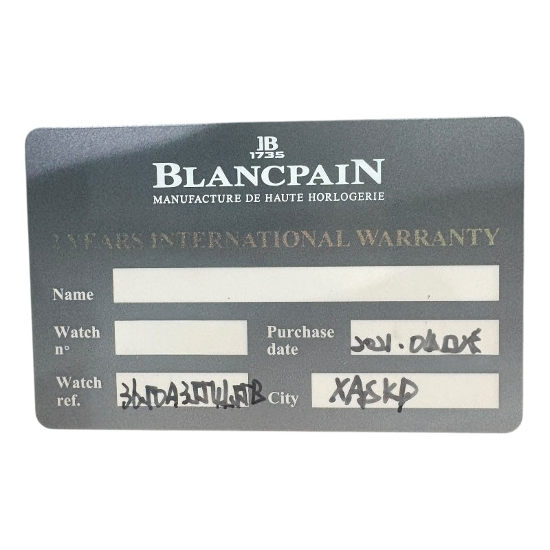 ブランパン BLANCPAIN レディバード ブルーシェル 3650A-3554L-58B ブルーシェル K18WG 自動巻き レディース 腕時計