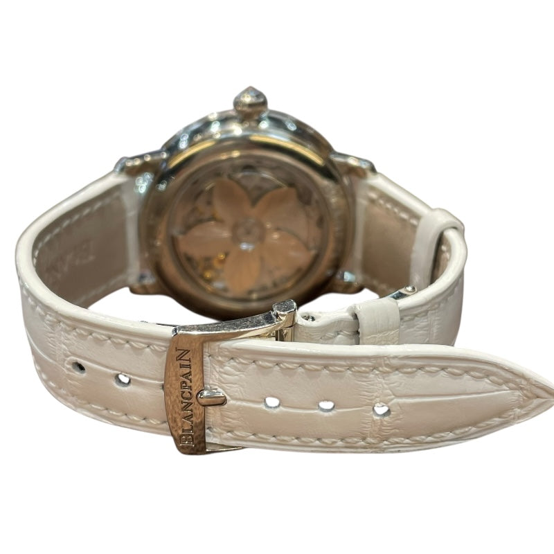 ブランパン BLANCPAIN レディバード ブルーシェル 3650A-3554L-58B ブルーシェル K18WG 自動巻き レディース 腕時計