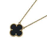 ヴァンクリーフ＆アーペル Van Cleef & Arpels ヴィンテージアルハンブラ オニキス ネックレス ゴールド Au750 ジュエリー