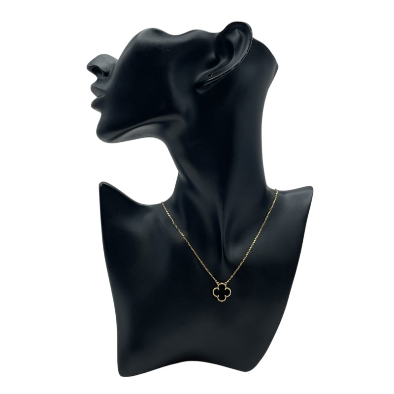 ヴァンクリーフ＆アーペル Van Cleef & Arpels ヴィンテージアルハンブラ オニキス ネックレス ゴールド Au750 ジュエリー