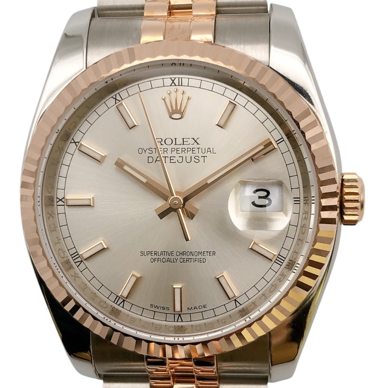 ロレックス ROLEX デイトジャスト36 116231 PG×SS メンズ 腕時計