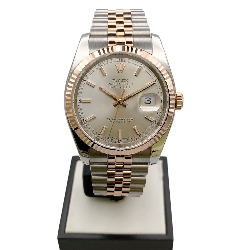 ロレックス ROLEX デイトジャスト36 116231 PG×SS メンズ 腕時計