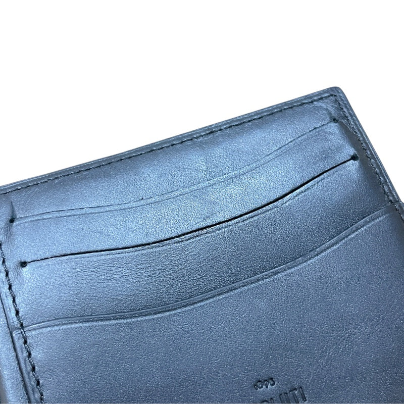 ベルルッティ Berluti カリグラフィマネークリップ　二つ折り財布 ブラウン メンズ 二つ折り財布