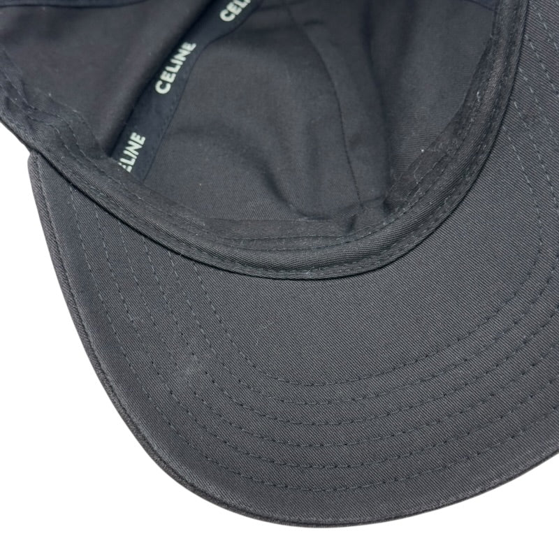 セリーヌ CELINE フロントロゴベースボールキャップ 2AUS942N ブラック