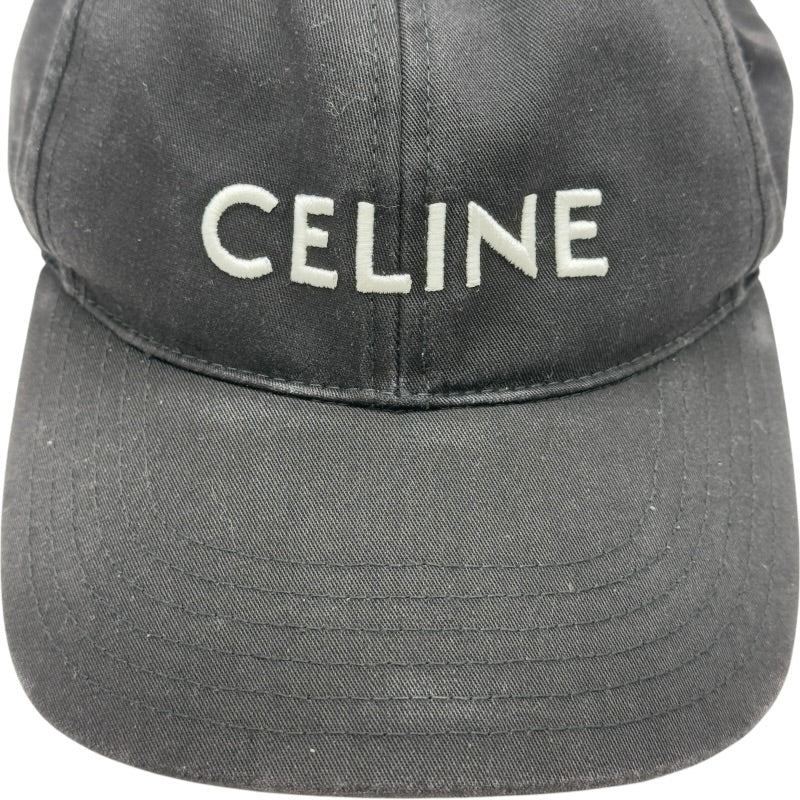 セリーヌ CELINE フロントロゴベースボールキャップ 2AUS942N ブラック