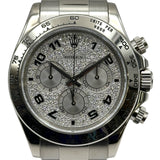 ロレックス ROLEX デイトナ 116509 パヴェダイヤモンド/シルバー ホワイトゴールド 自動巻き メンズ 腕時計